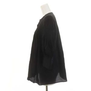 ANAYI 20AW ブラウス プルオーバー 七分袖 38 黒 ブラック