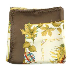 Salvatore Ferragamo スカーフ バード柄 大判 シルク 絹 マルチカラー SH OH