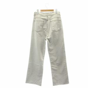 Ron Herman 22SS コットンパンツ ストレート カットオフ ダメージ加工 ジッパーフライ 25 ライトグレー