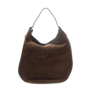 TOD'S オーボエ スエード ワンショルダーバッグ ブラウン