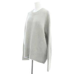 GALERIE VIE 23AW ファインウール クルーネックプルオーバー ニット セーター 長袖 M ライトグレー