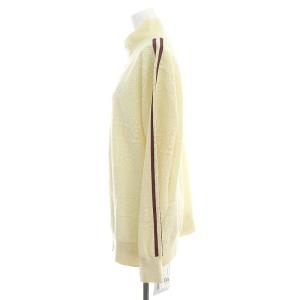 Ameri VINTAGE 23AW UND LACE KNIT LINE TOP ジップアップ カーディガン ニット カットソー 長袖 総レース F