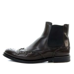 Church's KETSBY ケツビー ウィングチップ サイドゴアブーツ ショート 36 23.0cm ダークブラウン