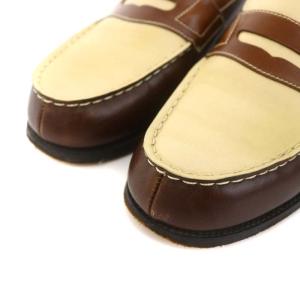 J.M.WESTON コインローファー スリッポン 23cm ブラウン ベージュ