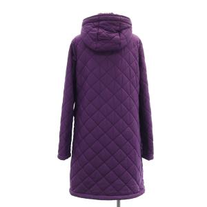 MACKINTOSH フード キルティングコート ロング 裏起毛 36 S 紫 パープル