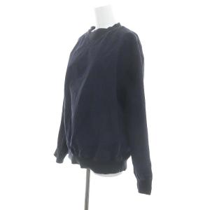MHL. デニムプルオーバーシャツ カットソー 長袖 M 濃紺 ダークネイビー