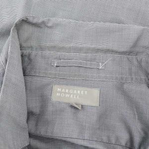 MARGARET HOWELL チェックシャツ カジュアル 長袖 M 黒 ブラック グレー