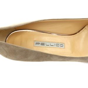 PELLICO パンプス スエード アーモンドトゥ 38 25cm ベージュ 2158