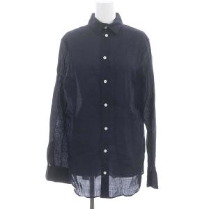 MADISON L/S SHIRT(OX) シャツ 長袖 リネン 5 M 紺 ネイビー