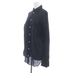 MADISONBLUE MADISON L/S SHIRT(OX) シャツ 長袖 リネン 5 M 紺 ネイビー