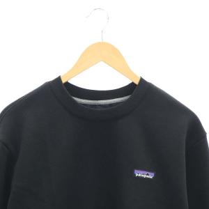 Patagonia P-6 ラベル アップライザル クルー スウェットシャツ トレーナー 裏起毛 L 黒 ブラック 39627