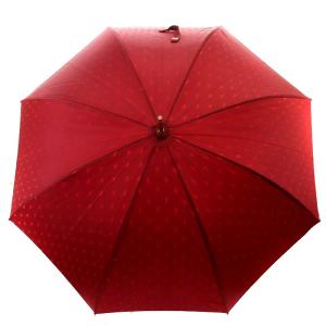 傘 長傘 雨傘 ポニー総柄 アンブレラ 赤