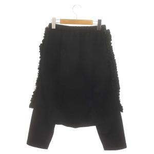 COMME des GARCONS COMME des GARCONS サルエルパンツ フリル イージー XS 紺 ネイビー