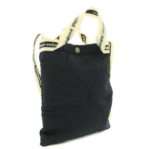 beautiful people ステュディオス STUDIOUS別注 キルティングショルダーバッグ サコッシュ ハンドバッグ 2way ナイロン F 黒 ブラック