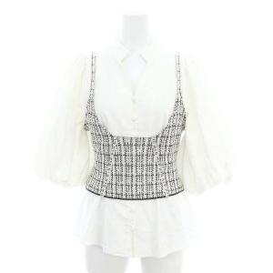 SNIDEL 22SS 新木優子×SWEET3ピース 上下 シャツ バンドカラー Vネック 七分袖 スカート ロング マキシ丈 マーメイド