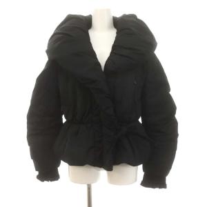 中綿ジャケット ショート丈 アウター 40 黒 ブラック