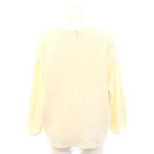 Theory 24SS Admiral Crepe Round VNK Top ブラウス Vネック 長袖 P アイボリー