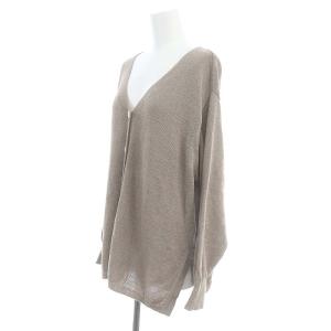 IENA 24SS コットンナイロンテープヤーンカーディガン 長袖 ベージュ