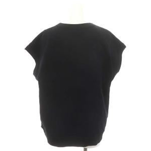 HAVERSACK コットンクルーネックノースリーブプルオーバー カットソー 1 S 黒 ブラック