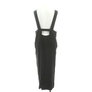 ENFOLD ミリオーネストレートサロペットスカート ジャンパースカート ロング タイト 36 オリーブ