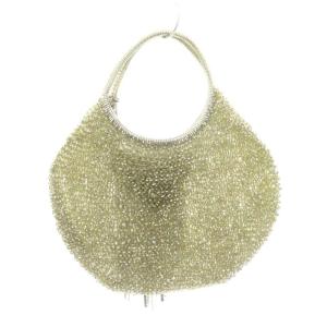 ANTEPRIMA ワイヤーバッグ ハンドバッグ ビジュー 花装飾 チェーン シルバー色 /DO OS