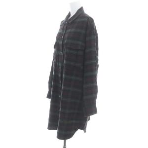 ISABEL MARANT ETOILE オーバーサイズチェックシャツワンピース 膝丈 長袖 36 マルチカラー