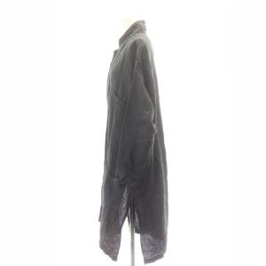 ikkuna / suzuki takayuki リネンコート スプリングコート ロング 薄手 1 チャコールグレー /DO OS SH