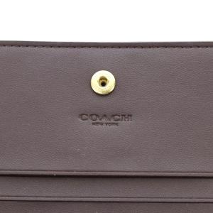 COACH クリスマス限定 21AW シグネチャー 二つ折り財布 星柄 レザー 茶 ピンク ブラウン C7295