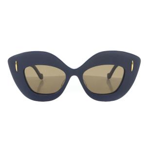 LOEWE レトロスクリーン サングラス アナグラム 4917-145 紺 ネイビー G736SUNX09 OH