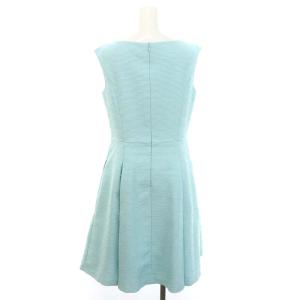 TOCCA リボン ノースリーブワンピース 膝丈 4 ライトブルー