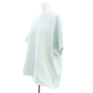 KATHARINE HAMNETT × ロンハーマン Ron Herman 24SS カットオフスウェット トレーナー 半袖 XS 水色 アイスブルー