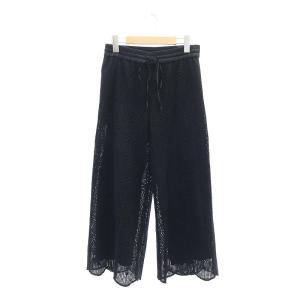 kasumikakumokaADORE 23SS アドーア 38 パンツ 23SS クリアツイルパンツ ワイドパンツ 38 黒 ブラック（2024/05