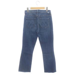 MOTHER THE INSIDER CROP STEP FRAY デニムパンツ ジーンズ ジッパーフライ コットン 28 インディゴ