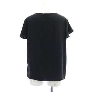 Theory 24SS Prime GGT Straight Top ブラウス 半袖 ボートネック S 黒 ブラック