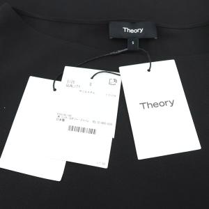 Theory 24SS Prime GGT Straight Top ブラウス 半袖 ボートネック S 黒 ブラック