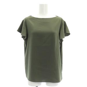 24SS Prime GGT Straight Top ブラウス シャツ プルオーバー S カーキグリーン