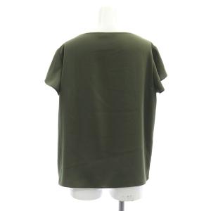 Theory 24SS Prime GGT Straight Top ブラウス シャツ プルオーバー S カーキグリーン