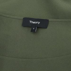 Theory 24SS Prime GGT Straight Top ブラウス シャツ プルオーバー S カーキグリーン