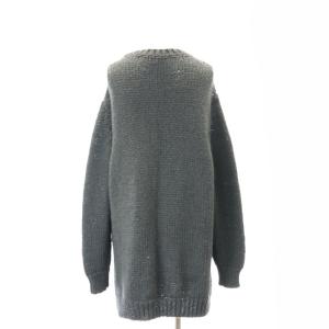 STELLA McCARTNEY 裾デザイン ウールニット チュニック 長袖 38 グレー