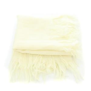 suzukitakayuki スズキタカユキ フリンジストール 大判 オフホワイト