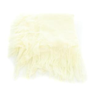 suzukitakayuki スズキタカユキ フリンジストール 大判 オフホワイト