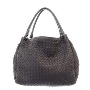 BOTTEGA VENETA パラシュートバッグ イントレチャート ダークブラウン 22322