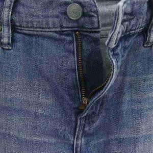 HYSTERIC GLAMOUR USED加工ISKOデニム 九分丈バイカーPT パンツ スキニー ストレッチ XXS ライトブルー