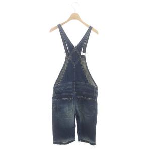 HYSTERIC GLAMOUR デニムサロペット オーバーオール ハーフパンツ S 青 ブルー