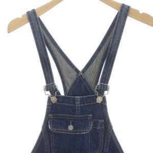 HYSTERIC GLAMOUR デニムサロペット オーバーオール ハーフパンツ S 青 ブルー