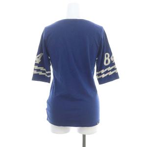 HYSTERIC GLAMOUR 五分袖 DETROIT MICHIGAN ガール カットソー Tシャツ F 青 ブルー