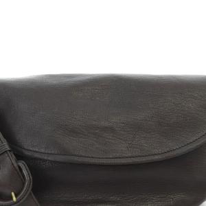 genten ゴートベーシック フラップショルダーバッグ レザー 茶色 ブラウン 44110