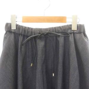 ebure 23AW デニムライクウールサーキュラースカート 36 ネイビー