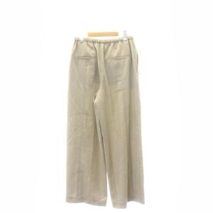 ebure 23AW ファインライトウールパンツ ワイド センタープレス イージー 36 グレージュ