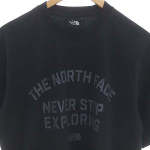 THE NORTH FACE ショートスリーブオゾンダイドレタードティー Tシャツ カットソー 半袖 ロゴ M 黒 ブラック NT32431R